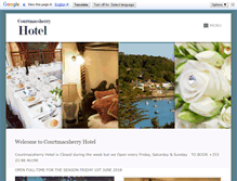 Tablet Screenshot of courtmacsherryhotel.ie